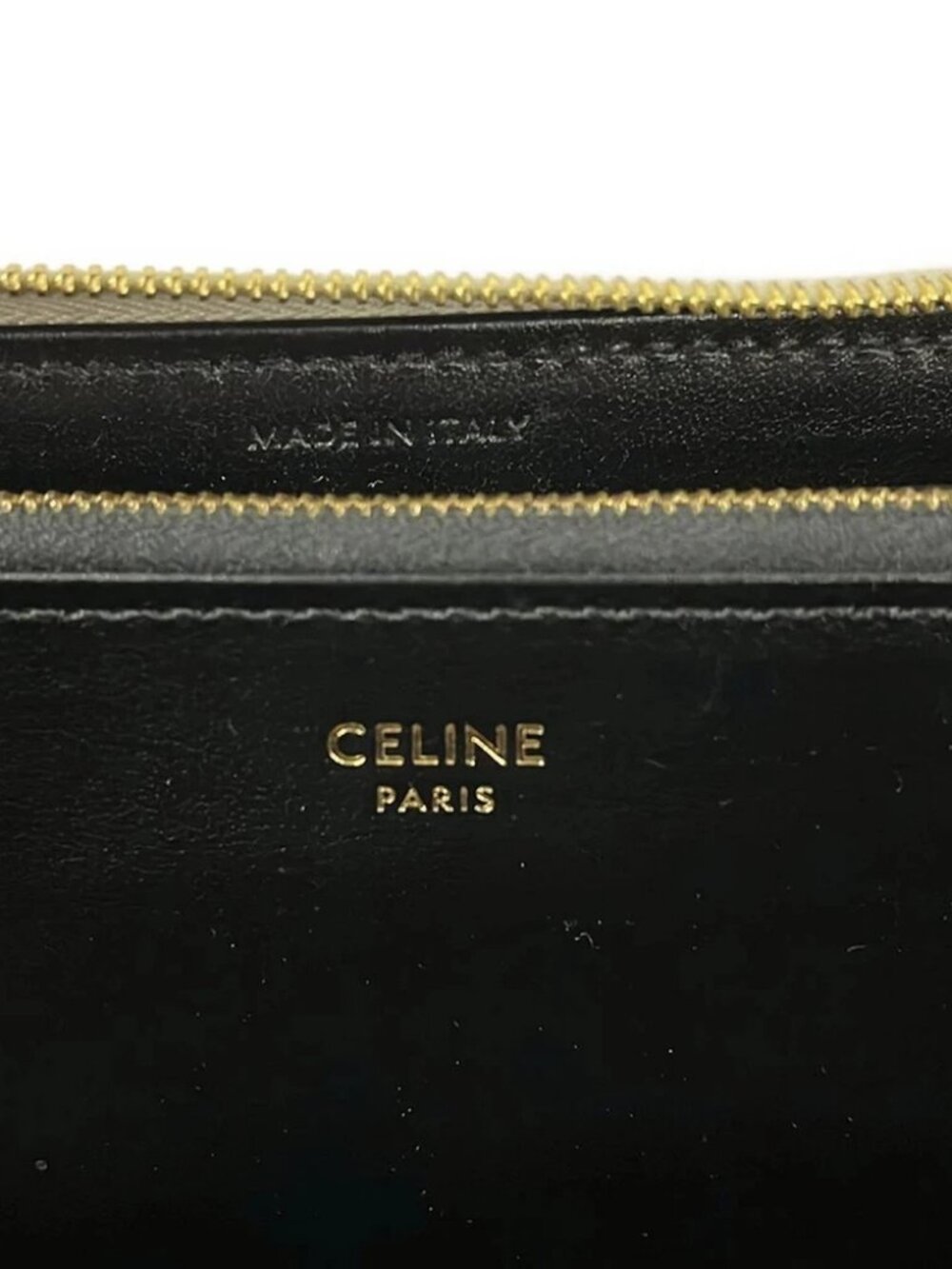 CELINE - Silver Leather Long Wallet - Picture 5 of 8